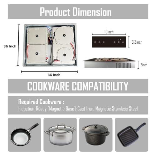 3 Burner Invisible Induction Cooktop | Hidden Under-Counter Induction Hob | Modern Smart Kitchen Appliance