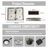 3 Burner Invisible Induction Cooktop | Hidden Under-Counter Induction Hob | Modern Smart Kitchen Appliance