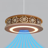 13" Invisible Ceiling Fan with LED Light for Kitchen | Silent BLDC Motor | Floral Design | HighSpeed | 2 Year Warranty | Make in India (White, Acrylonitrile Butadiene Styrene)