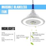 13" Invisible Ceiling Fan with LED Light for Kitchen | Silent BLDC Motor | Floral Design | HighSpeed | 2 Year Warranty | Make in India (White, Acrylonitrile Butadiene Styrene)