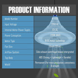 13" Invisible Ceiling Fan with LED Light for Kitchen | Silent BLDC Motor | Floral Design | HighSpeed | 2 Year Warranty | Make in India (White, Acrylonitrile Butadiene Styrene)