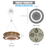 INVISIBLE WORLD 300mm/13 inch BLDC Ceiling Fan | Modern Sleek design | Ultra High Speed Motor | Perfect for Home, Kitchen & Bedrooms | 2-Year Warranty | White