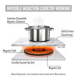 3 Burner Invisible Induction Cooktop | Hidden Under-Counter Induction Hob | Modern Smart Kitchen Appliance