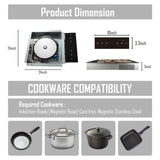 3 Burner Invisible Induction Cooktop | Hidden Under-Counter Induction Hob | Modern Smart Kitchen Appliance