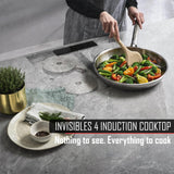 3 Burner Invisible Induction Cooktop | Hidden Under-Counter Induction Hob | Modern Smart Kitchen Appliance